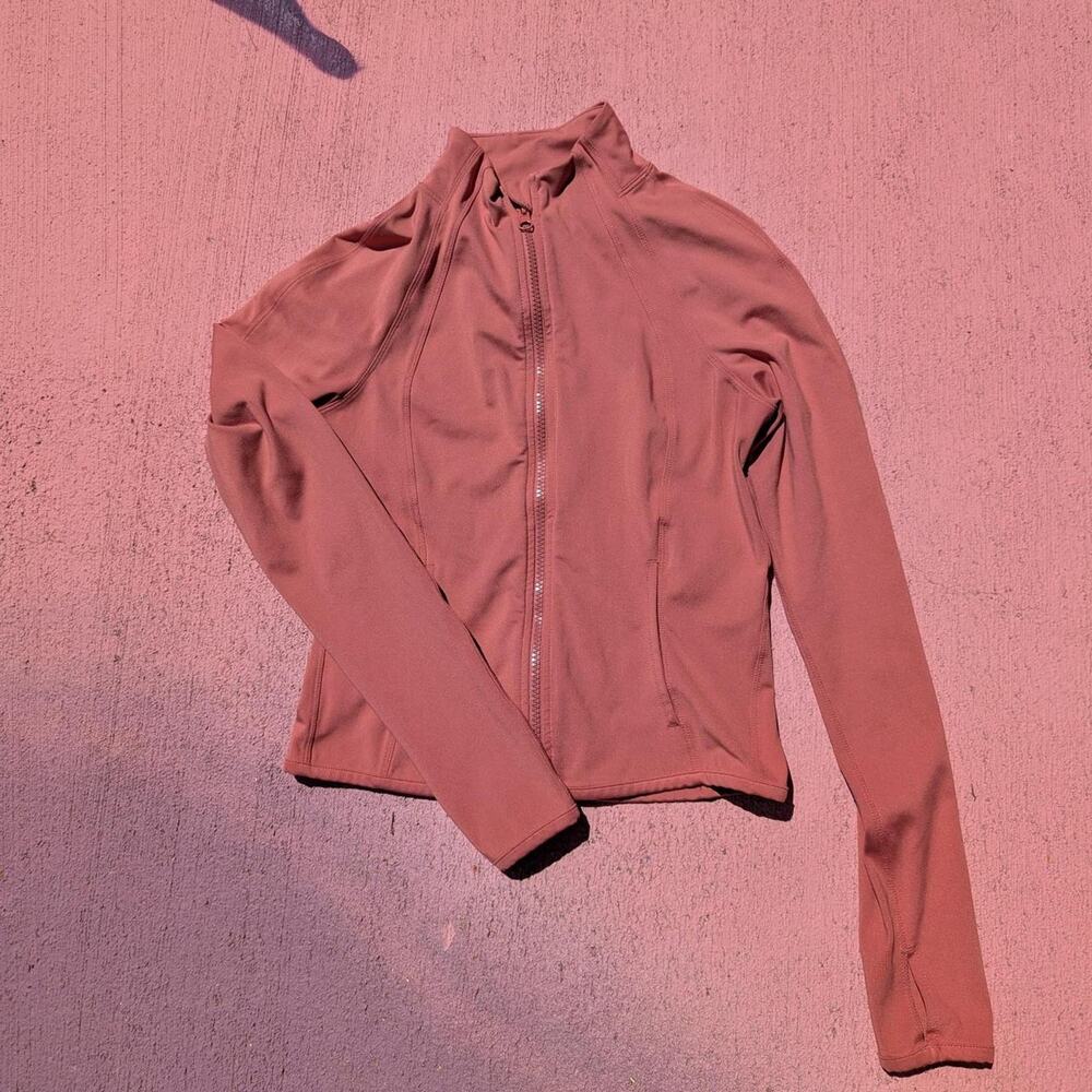 Yogalicious Lux Mauve Rose Full Zip Athletic Jacket Size XS